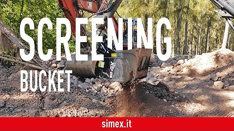 Simex VSE 10 screening bucket - Backfilling trenches