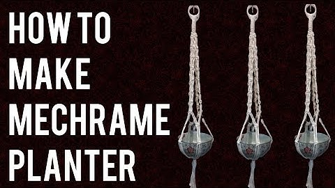 HOW TO MAKE A MACRAME PLANTER FOR BEGINNERS (Easy DIY Guide) Step by Step Tutorial