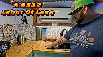 Basic 6X12 Cargo Conversion Camper With Lots Of Storage And Attention To Detail. 