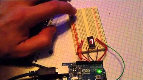First Arduino Project - 7-segment LED