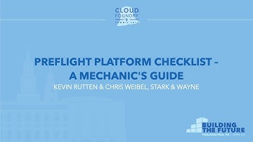Preflight Platform Checklist - A Mechanic