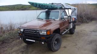 Update on my toyota 4x4 flatbed camper - how its working out as a
kayaking trips. most of the features worked well and are described in
detail this video. one downside is ...