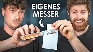 Taschenmesser selber bauen + Rasier-Test