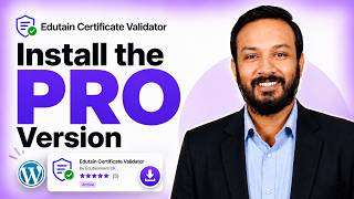 Edutain Certificate Validator Pro - How to Activate Pro Features
