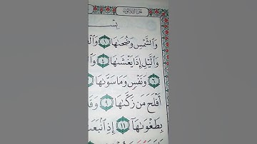 ما معنى "والشمس وضحاها"#سورة #الشمس