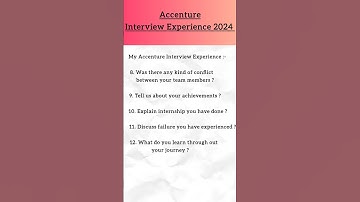 Accenture Interview Experience 2024 #accenture #interview #shorts #ytshorts #interviewexperience