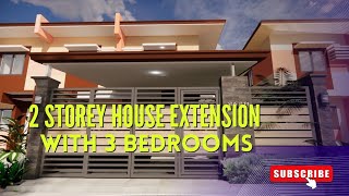3D Animation: 2-Storey House Extension | 2-Bedroom Home in 81 SQM