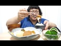 ASMR、モッパン角煮ご飯 Japanese dinner