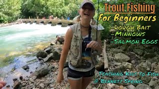 Trout Fishing at Bennett Spring Missouri
