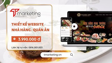 Thiết kế website nhà hàng quán ăn | Tmarketing