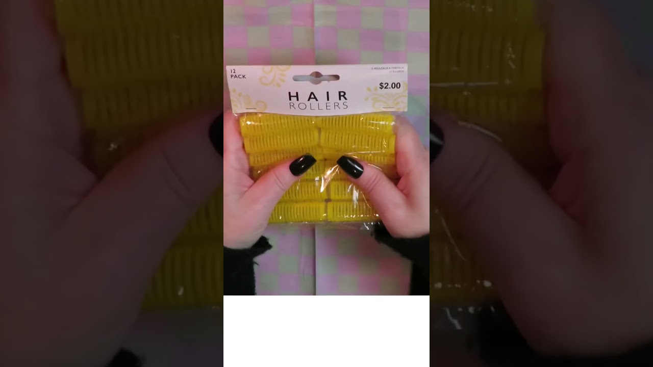 15 seconds squeezing hair rollers in crinkly packaging ASMR 
