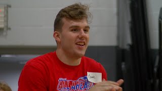 Cam Martin returns as a national champion, helps teach and inspire local athletes