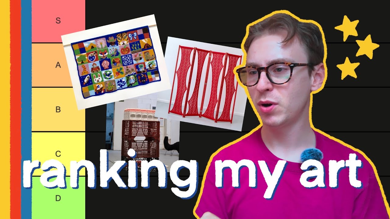 Tier ranking my art from art school - YouTube