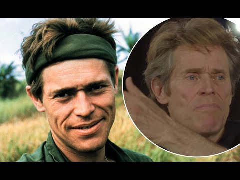 WILLEM DAFOE TALKS PLATOON - 1986