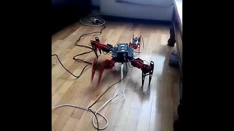 Arduino quadruped robot (Quadrapod)