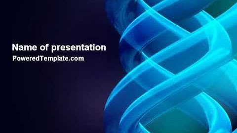 Blue Helix PowerPoint Template by PoweredTemplate.com