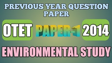 OTET 2022|OTET 2014 EVS QUESTION PAPER|PREVIOUS YEAR OTET EVS QUESTION|OTET 2015 EVS QUESTION PAPER|