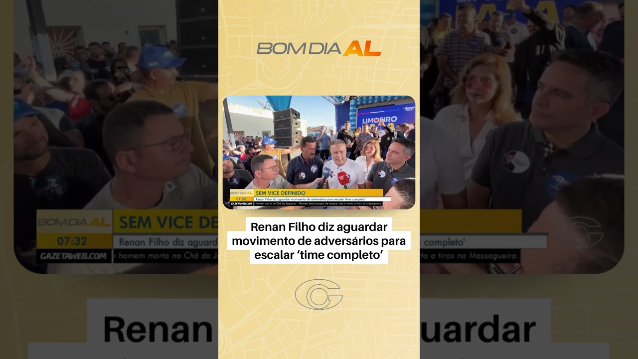 Renan Filho diz aguardar movimento de adversários para escalar ‘time completo