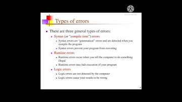 three types of errors|by learn computer skills