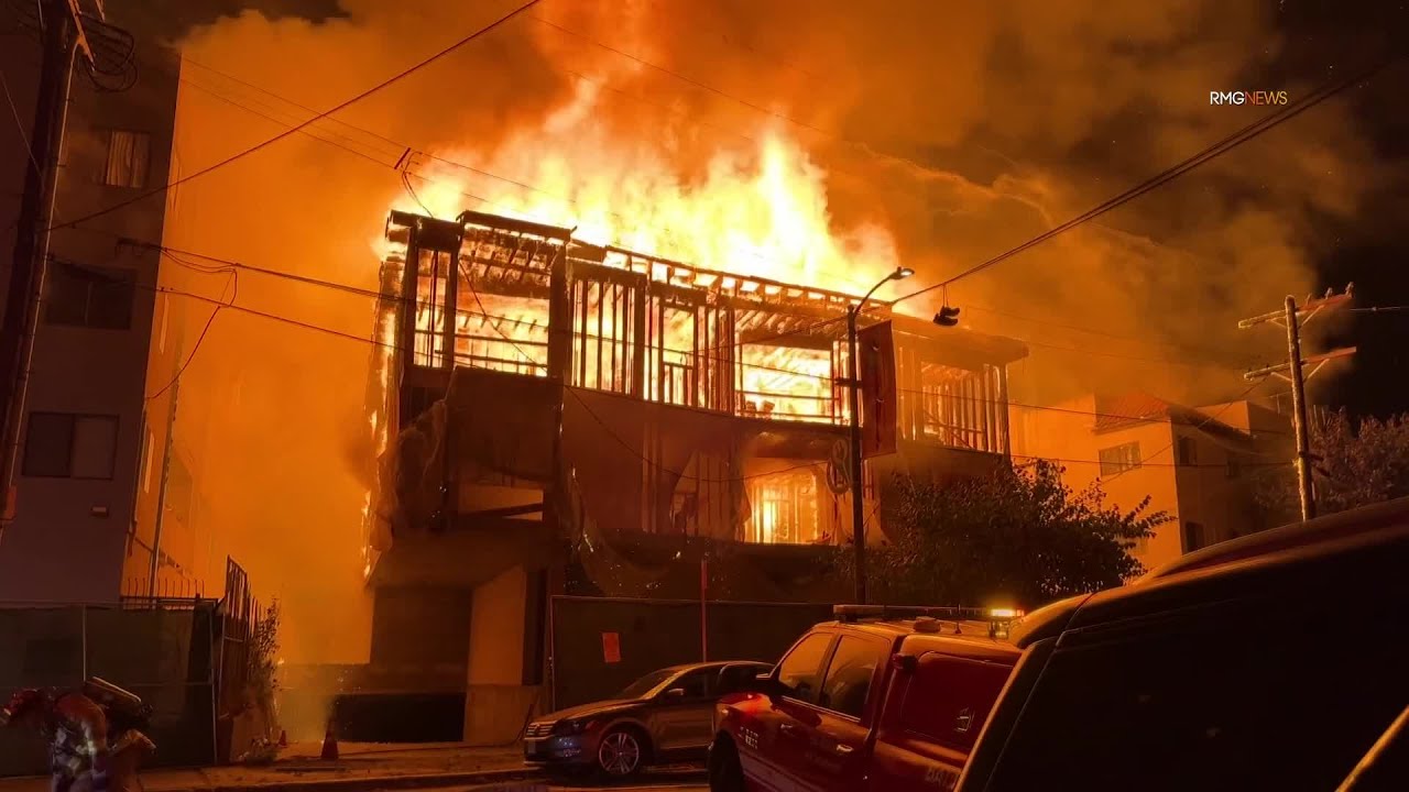 Chinatown, CA: Under construction apartment building destroyed by fire ...