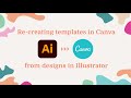 Re-creating Instagram Templates in Canva from Adobe Illustrator Designs