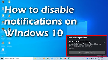 How to disable notifications on Windows 10