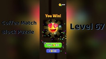 Coffee Match Block Puzzle Level 67 Walkthrough ☕🧩 | Easy Step-by-Step Guide | SolutionGuruji