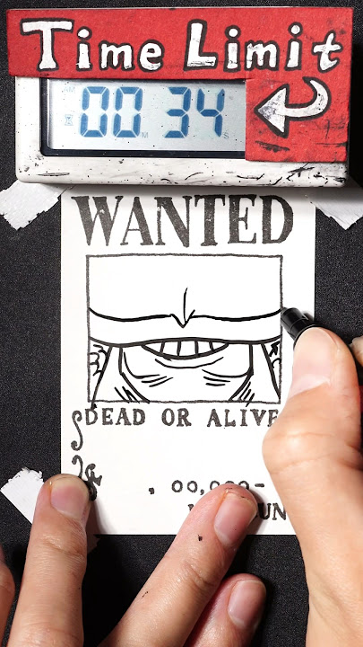 “Piece of Cake” How to Draw Whitebeard in 55 Seconds