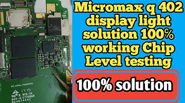 Micromax Q402 display light solution// Micromax Q402 LCD light problem solution