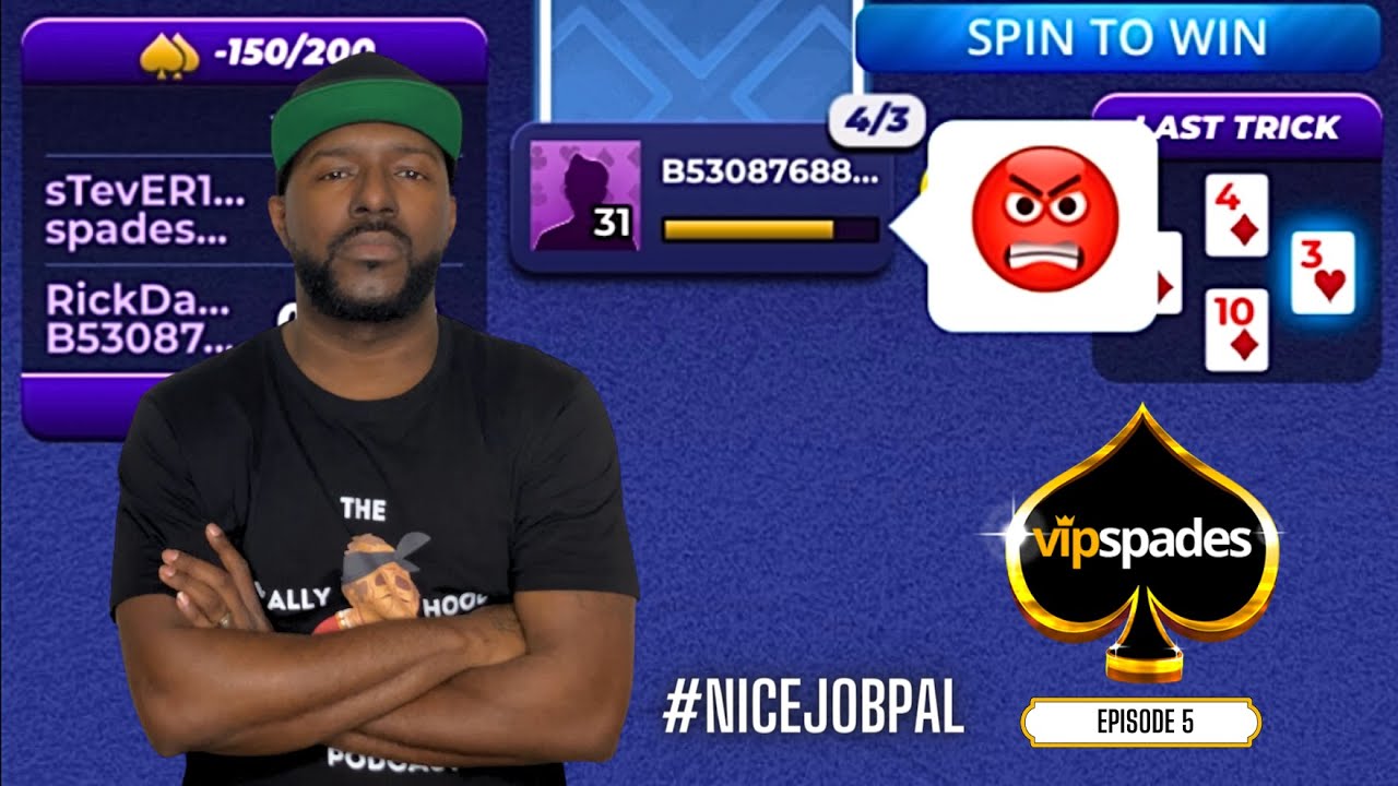 VIP Spades Gameplay 5 NICE JOB PAL YouTube Vip spades gameplay 5 nice job pal youtube