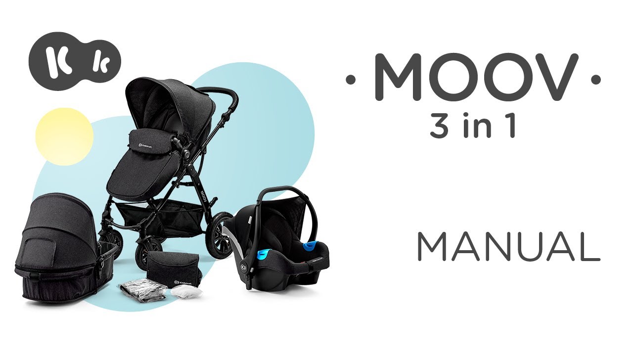 kk Kinderkraft MOOV Carrito bebé 3 Piezas, Carro, Carrito bebé 3 en 1, Silla  Paseo, Sistema