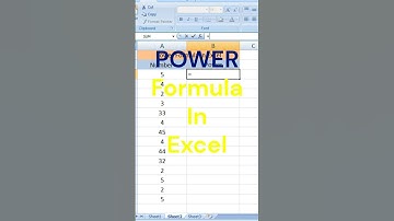 POWER Formula In Excel 😇😁😘🤣🤣😤Power function in excel || power formula in excel #shorts #excel