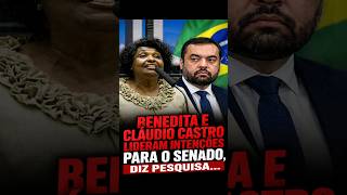 Benedita e Cláudio Castro lideram intenções para o Senado no Rio de Janeiro, diz pesquisa...