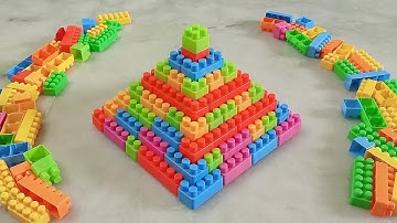 Satisfying DIY Pyramid/ASMR Building Blocks/Lego block #asmr#asmrsounds#buildingblocks