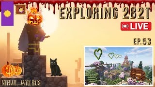 Exploring 2b2t LIVE ep. 53 | My Castle restoration turned into a little spawn base, let's tour it.