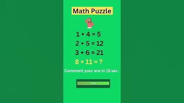 Math Puzzle | Math Quiz | Brain Test #shorts  #mathpuzzle
