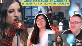 Angelina Mango - Fila Indiana (Live) | Italy 🇮🇹 | #EurovisionALBM | 🇩🇰REACTION