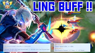 LING BUFF‼️NEW PATCH BUILD LING 2024 • LING BACK TO META ?! Mobile Legends