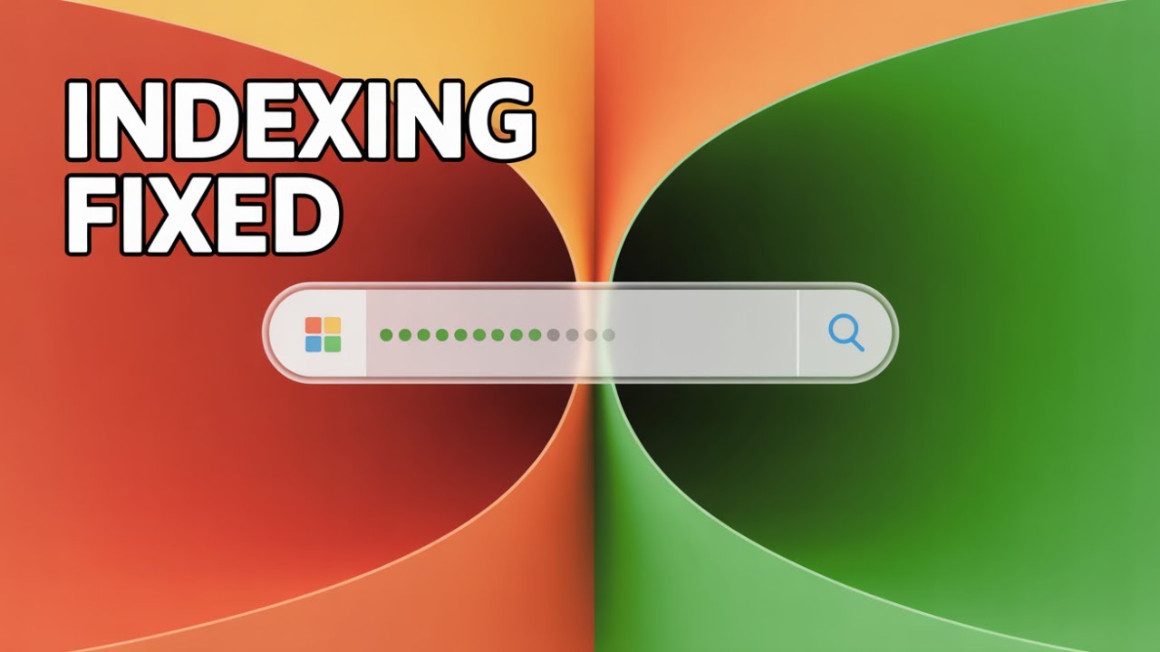 How to Fix Indexing Issue in Windows 11 (Windows Search Not Working ...