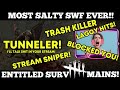 Most salty Twitch streaming SWF ever! Entitled Survivors! | Dead by Daylight