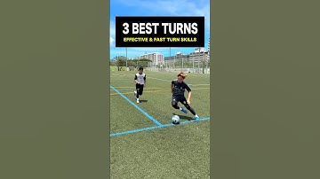 LEARN 3 EFFECTIVE TURNS!👍⚽️#shorts #football #soccer #footballskills #soccerskills