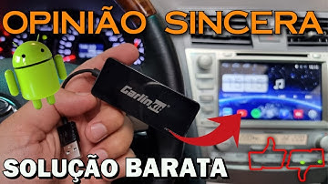 ÓTIMA solução BARATA para MULTIMÍDIA Android de carro - Dongle para Apple Carplay e Android Auto