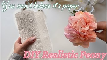 How to Make a Realistic Peony Out of Paper Towels
