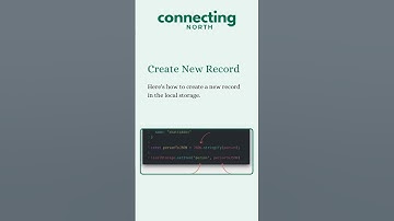 Storing Objects with Local Storage in JavaScript | Connectingnorth