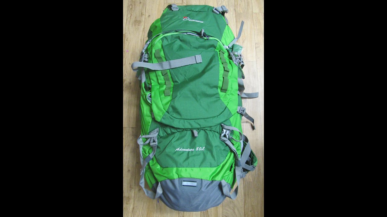  MOUNTAINTOP 80L Internal Frame Hiking Backpack for Man & Women  Backpacking with Rain Cover DarkGreen : Sports & Outdoors