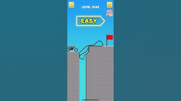 draw bridge puzzle game level 1042 #gaming #drawing #Shorts