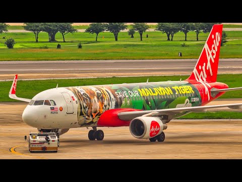 20 MINS LANDINGS \u0026 TAKEOFFS at DMK | 4K | Bangkok Don Mueang Airport Plane Spotting (2023)