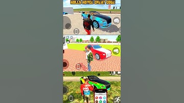 🚙 Rolls Royce Cheat Code 😱 | Indian Theft Auto vs Indian GT5 vs Indian Bike Driving 3D 🔥 #shorts