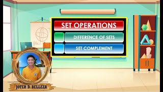 Set Operations (Difference of Sets and Set Complement)