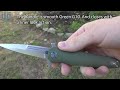 The artisan hornet liner lock pocket knife in green